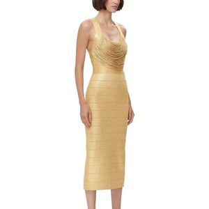 Amina Glam Womens  Midi Dress